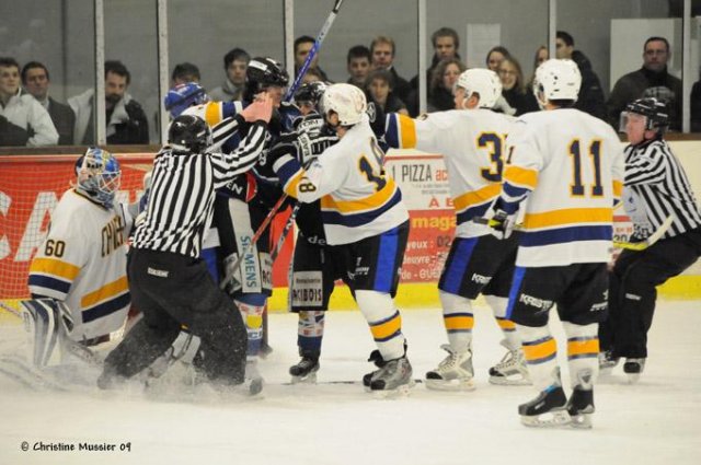 Photo hockey match Caen  - Garges-lès-Gonesse le 07/02/2009