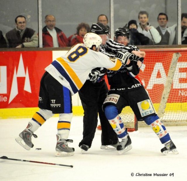 Photo hockey match Caen  - Garges-lès-Gonesse le 07/02/2009