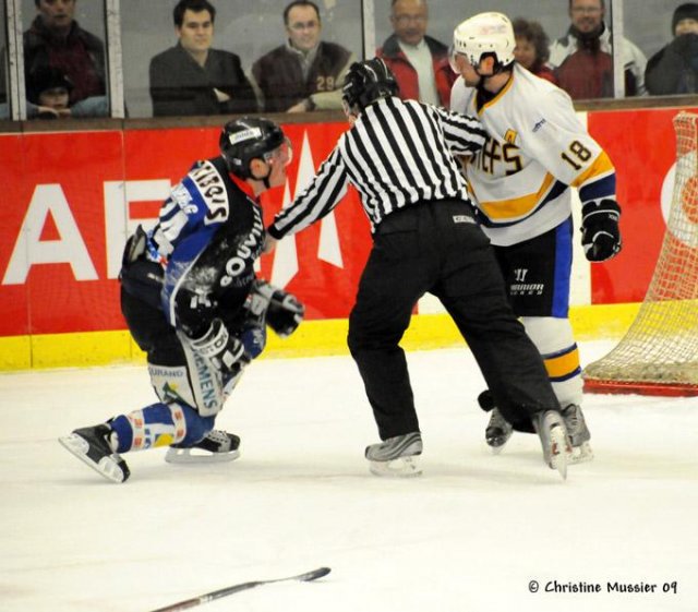 Photo hockey match Caen  - Garges-lès-Gonesse le 07/02/2009