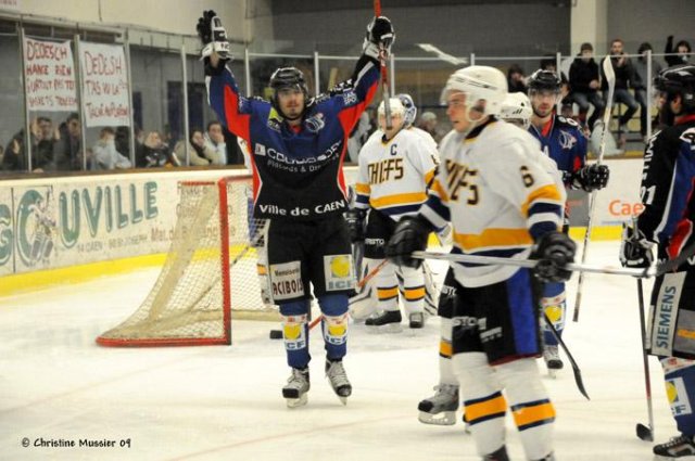 Photo hockey match Caen  - Garges-lès-Gonesse le 07/02/2009
