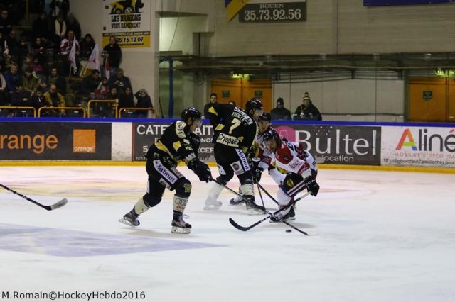 Photo hockey match Rouen - Chamonix / Morzine le 29/12/2016