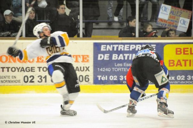 Photo hockey match Caen  - Garges-lès-Gonesse le 07/02/2009