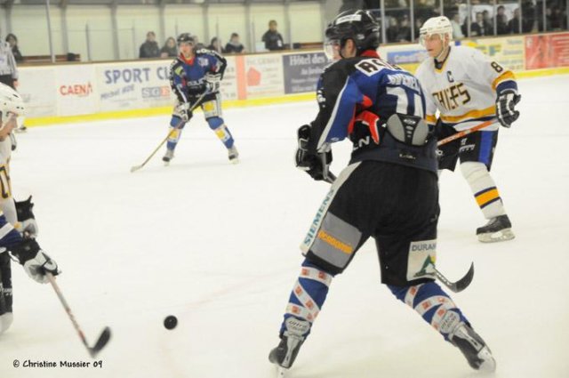Photo hockey match Caen  - Garges-lès-Gonesse le 07/02/2009