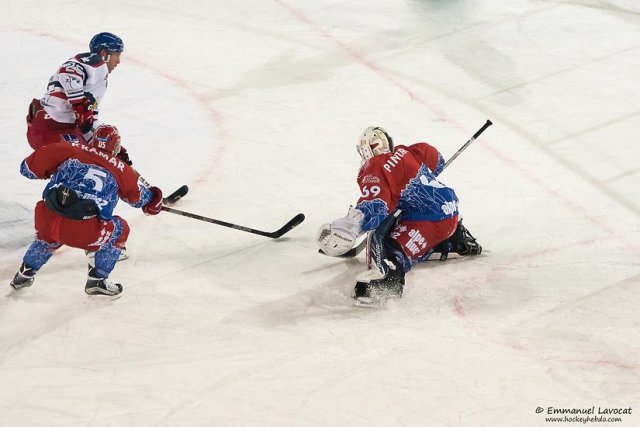 Photo hockey match Lyon - Grenoble  le 30/12/2016