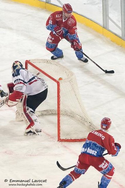 Photo hockey match Lyon - Grenoble  le 30/12/2016