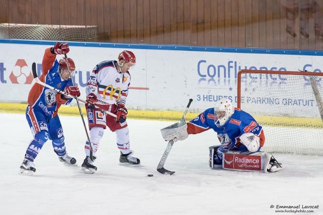 Photo hockey match Lyon - Grenoble  le 03/01/2017