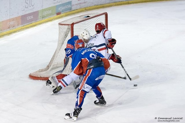 Photo hockey match Lyon - Grenoble  le 03/01/2017