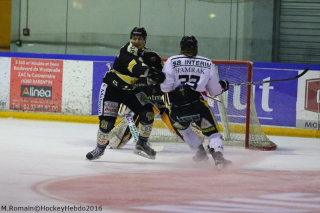 Photo hockey match Rouen - Nice le 06/01/2017