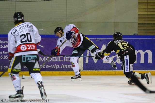 Photo hockey match Rouen - Nice le 06/01/2017