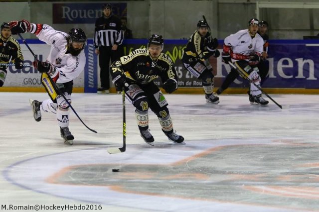 Photo hockey match Rouen - Nice le 06/01/2017