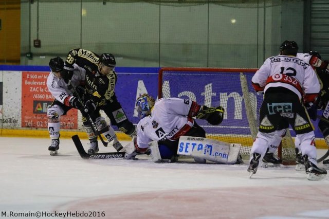 Photo hockey match Rouen - Nice le 06/01/2017