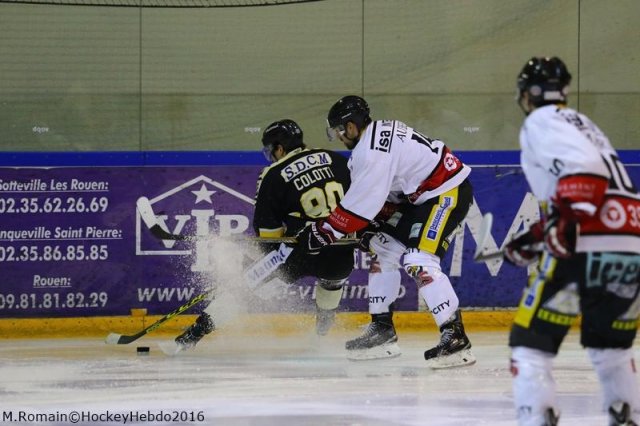 Photo hockey match Rouen - Nice le 06/01/2017