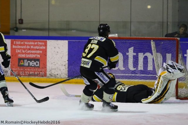 Photo hockey match Rouen - Nice le 06/01/2017