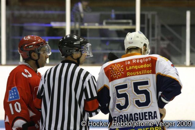 Photo hockey match Valence - Montpellier  le 07/02/2009