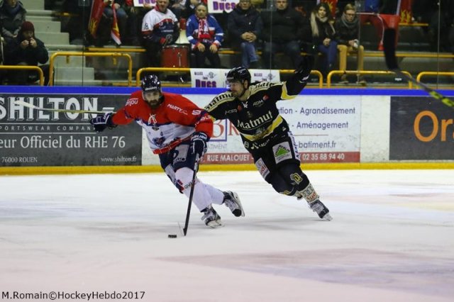 Photo hockey match Rouen - Angers  le 17/01/2017