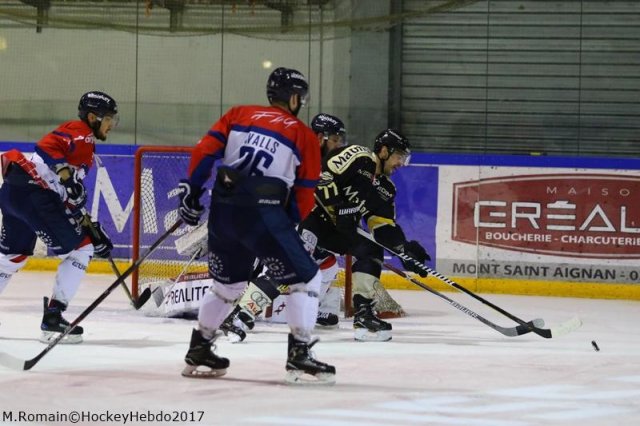 Photo hockey match Rouen - Angers  le 17/01/2017