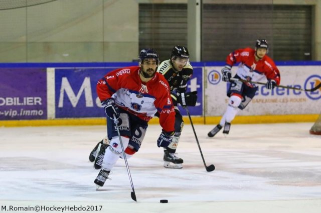 Photo hockey match Rouen - Angers  le 17/01/2017