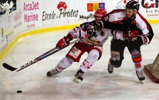 Photo hockey match Bordeaux - Grenoble  le 17/01/2017