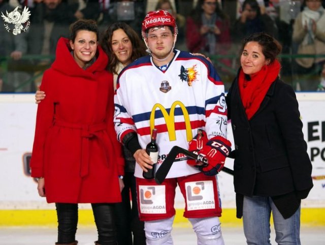 Photo hockey match Bordeaux - Grenoble  le 17/01/2017
