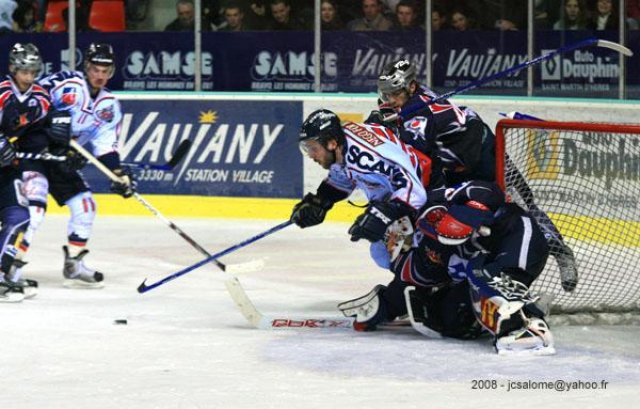 Photo hockey match Grenoble  - Angers  le 30/01/2008