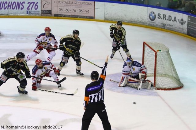 Photo hockey match Rouen - Grenoble  le 22/01/2017