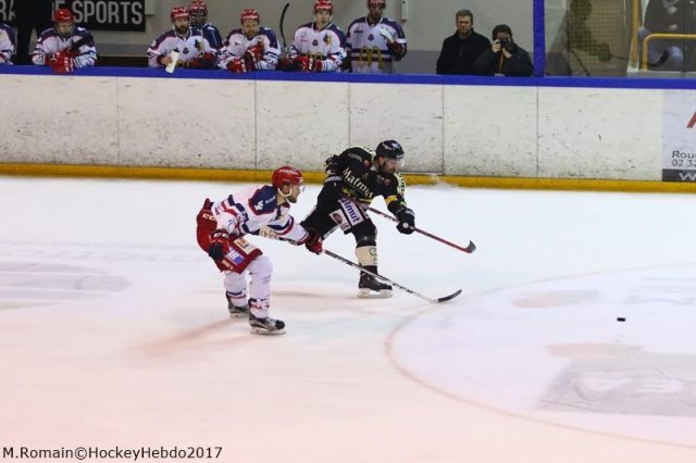 Photo hockey match Rouen - Grenoble  le 22/01/2017