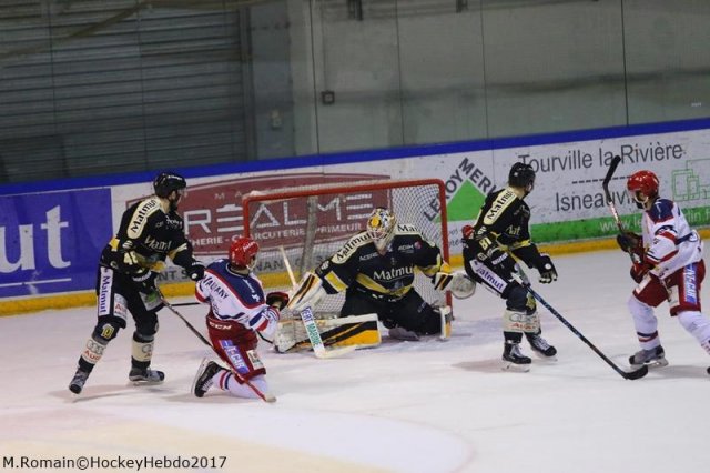 Photo hockey match Rouen - Grenoble  le 22/01/2017
