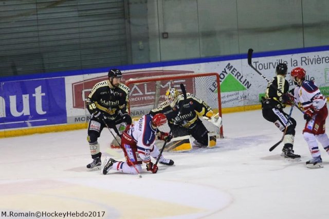 Photo hockey match Rouen - Grenoble  le 22/01/2017