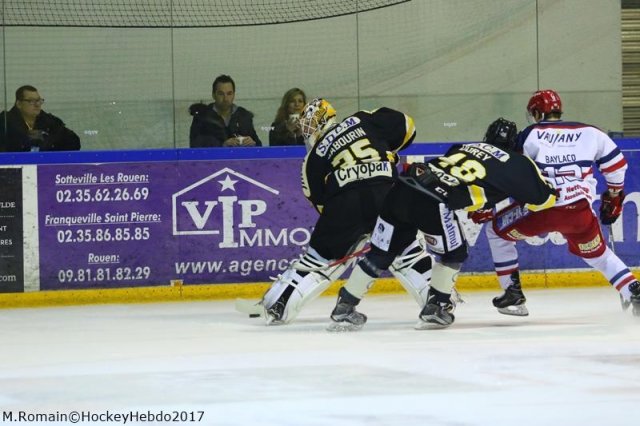 Photo hockey match Rouen - Grenoble  le 22/01/2017