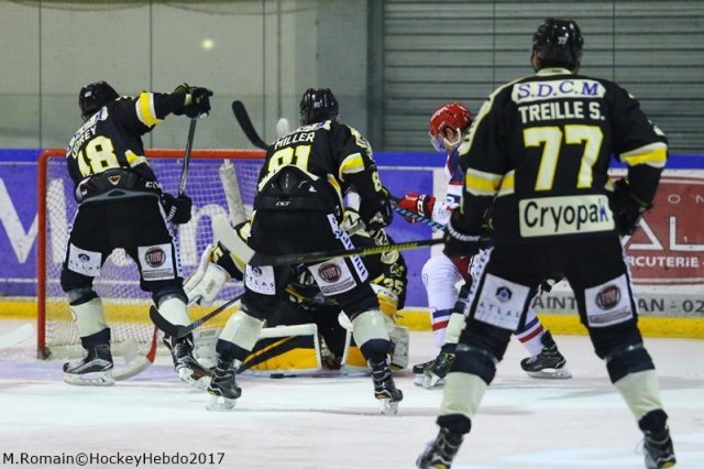 Photo hockey match Rouen - Grenoble  le 22/01/2017