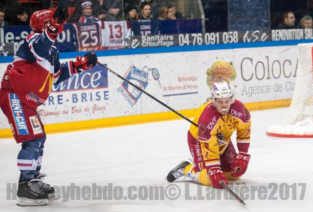Photo hockey match Grenoble  - Dijon  le 24/01/2017