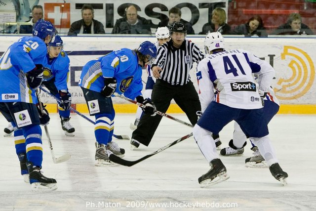 Photo hockey reportage Qualifs JO : Photos - Kazakhstan vs France
