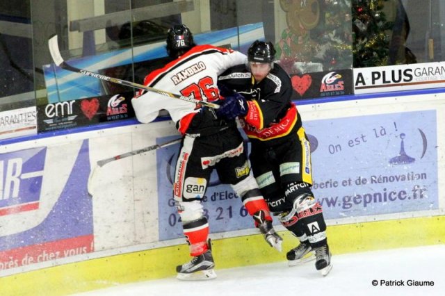 Photo hockey match Nice - Bordeaux le 22/01/2017