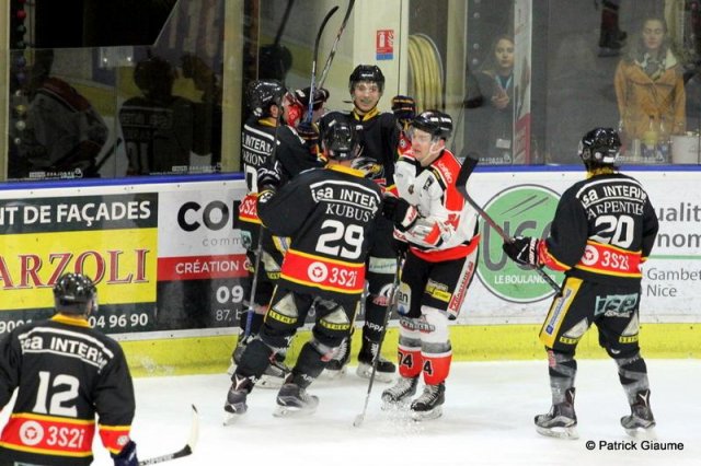 Photo hockey match Nice - Bordeaux le 22/01/2017