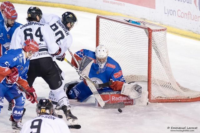 Photo hockey match Lyon - Amiens  le 27/01/2017
