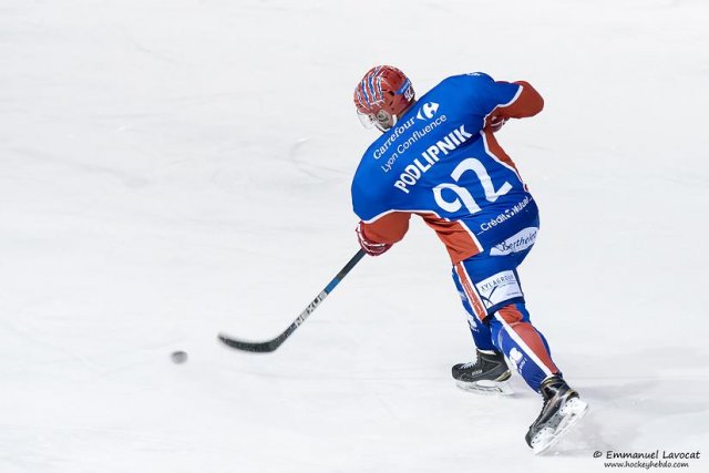 Photo hockey match Lyon - Amiens  le 27/01/2017