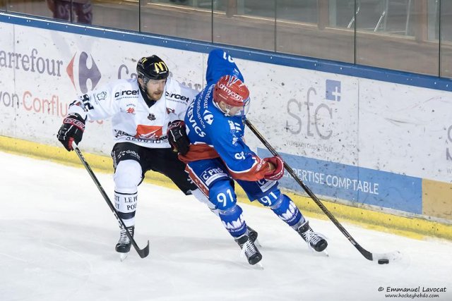 Photo hockey match Lyon - Amiens  le 27/01/2017