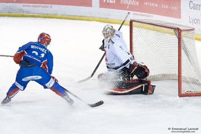 Photo hockey match Lyon - Amiens  le 27/01/2017