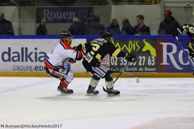 Photo hockey match Rouen - Bordeaux le 27/01/2017
