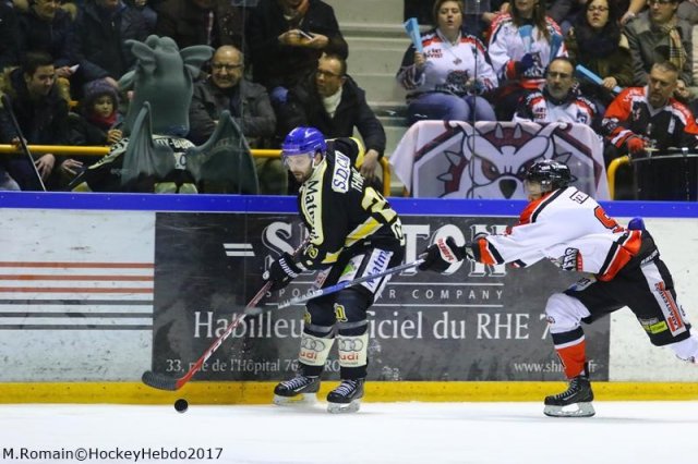 Photo hockey match Rouen - Bordeaux le 27/01/2017