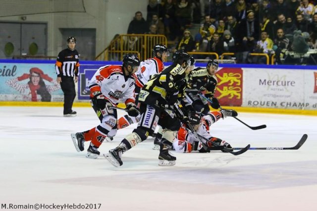 Photo hockey match Rouen - Bordeaux le 27/01/2017