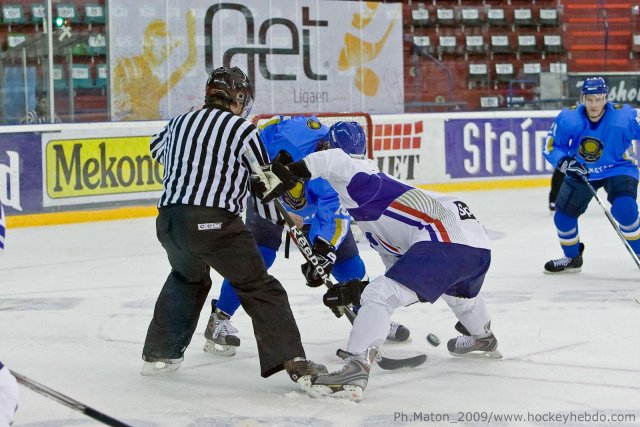 Photo hockey reportage Qualifs JO : Photos - Kazakhstan vs France
