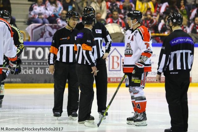 Photo hockey match Rouen - Bordeaux le 27/01/2017
