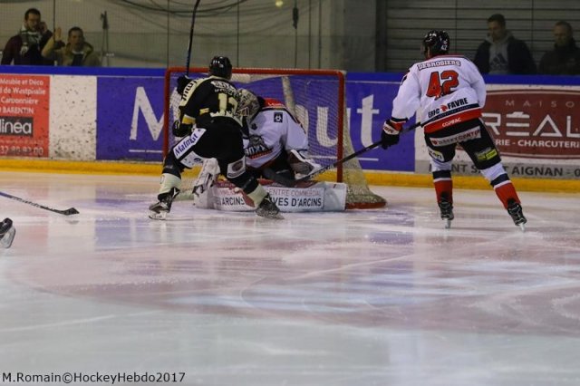 Photo hockey match Rouen - Bordeaux le 27/01/2017