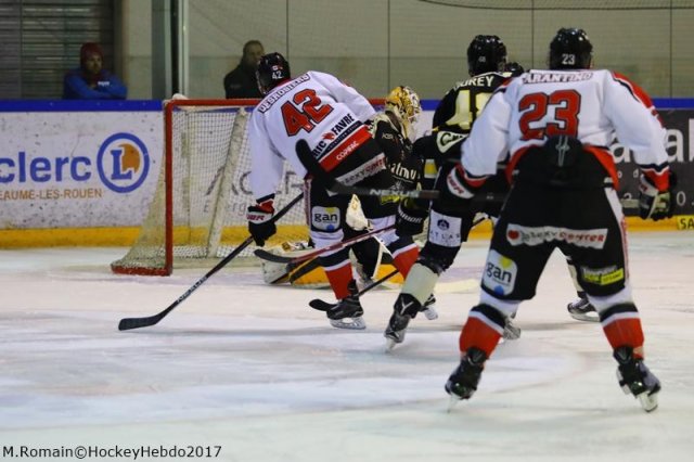 Photo hockey match Rouen - Bordeaux le 27/01/2017
