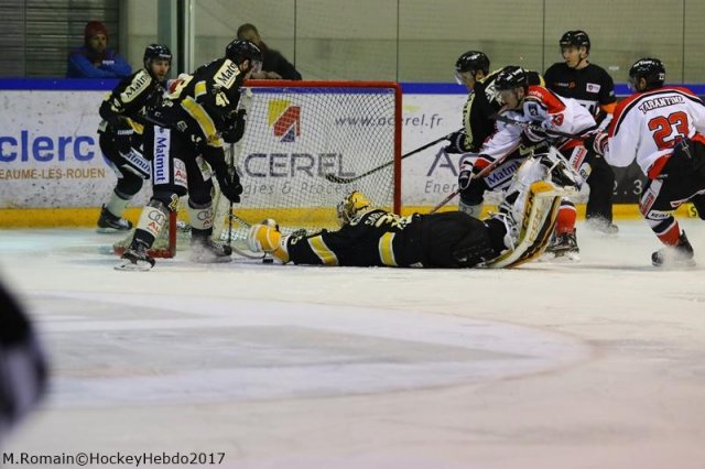Photo hockey match Rouen - Bordeaux le 27/01/2017