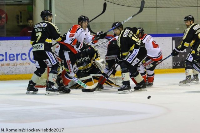 Photo hockey match Rouen - Bordeaux le 27/01/2017
