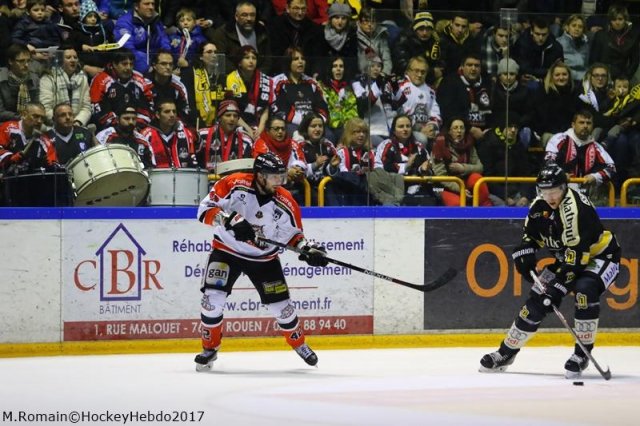 Photo hockey match Rouen - Bordeaux le 27/01/2017