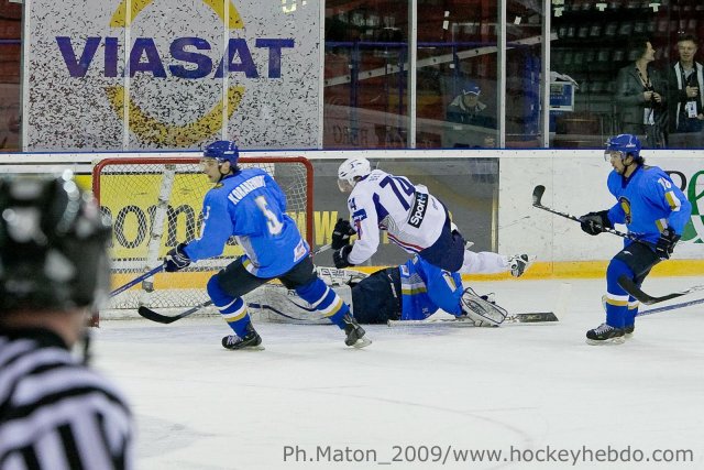 Photo hockey reportage Qualifs JO : Photos - Kazakhstan vs France