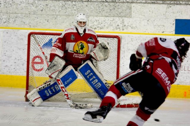 Photo hockey match Chamonix / Morzine - Strasbourg  le 14/02/2017